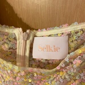 Selkie Rainbow Puff Sleeve Dress 4X